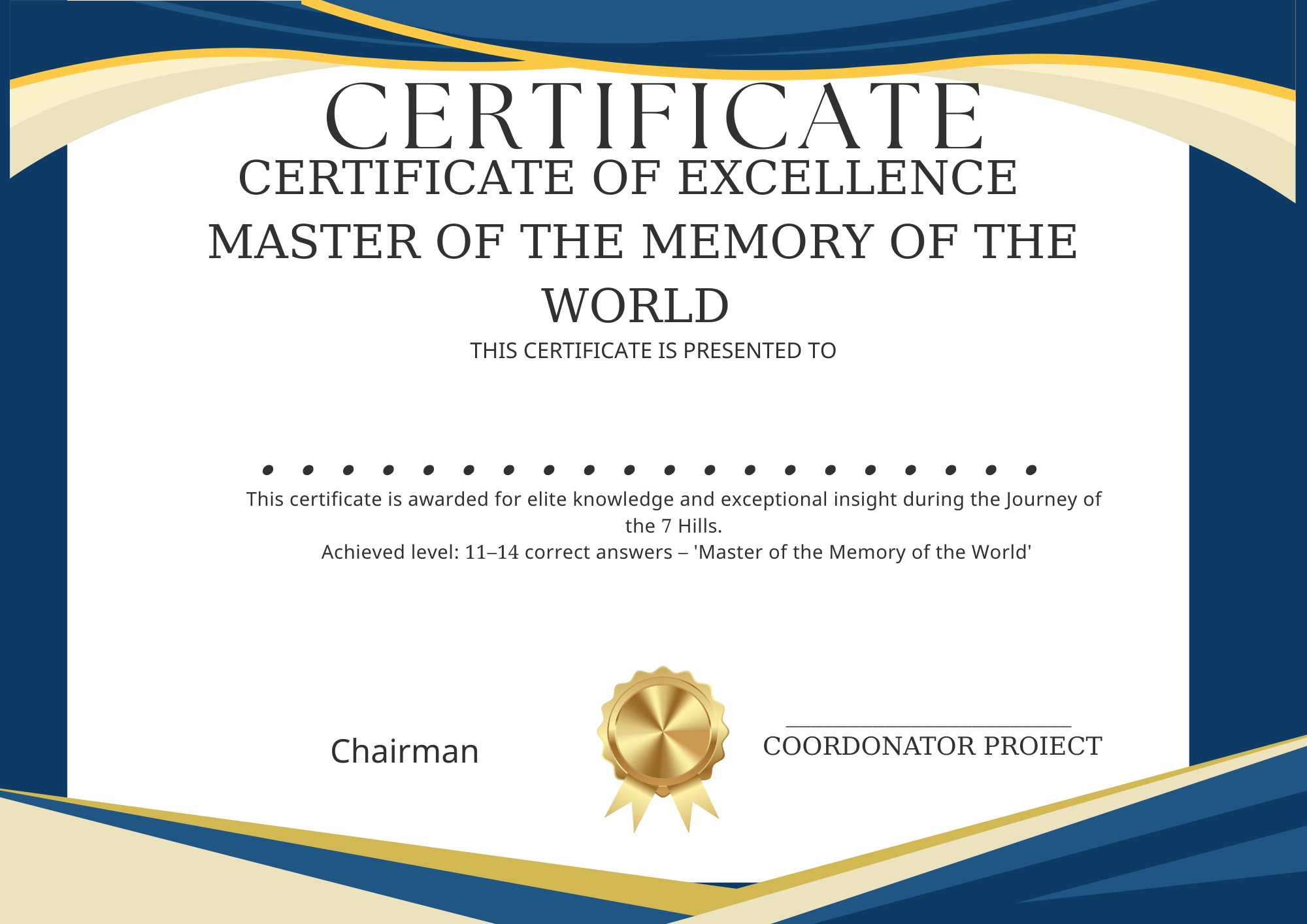 certificate -quiz